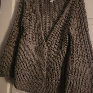 Chunky Knit Gray Sweater